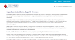 Desktop Screenshot of copperbasin.org